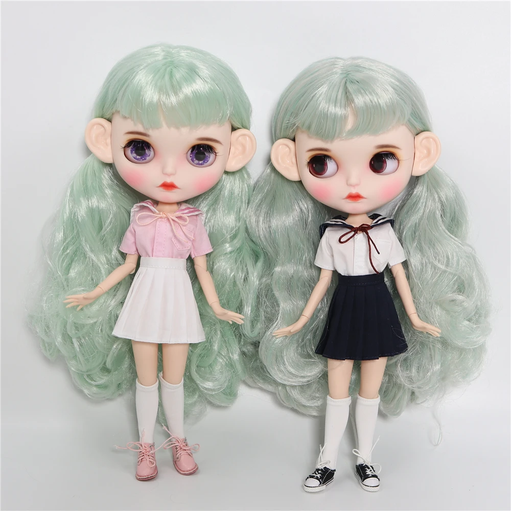 Ледяной DBS Blyth кукольные шарнирной куклы матовая лицевая сторона белая кожа