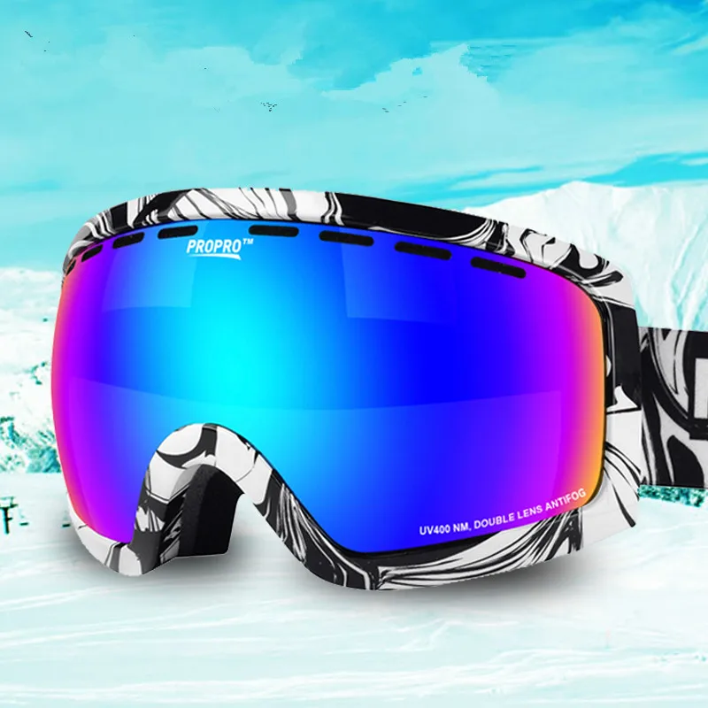 Новые профессиональные очки унисекс для сноуборда мужские лыжные с двойными