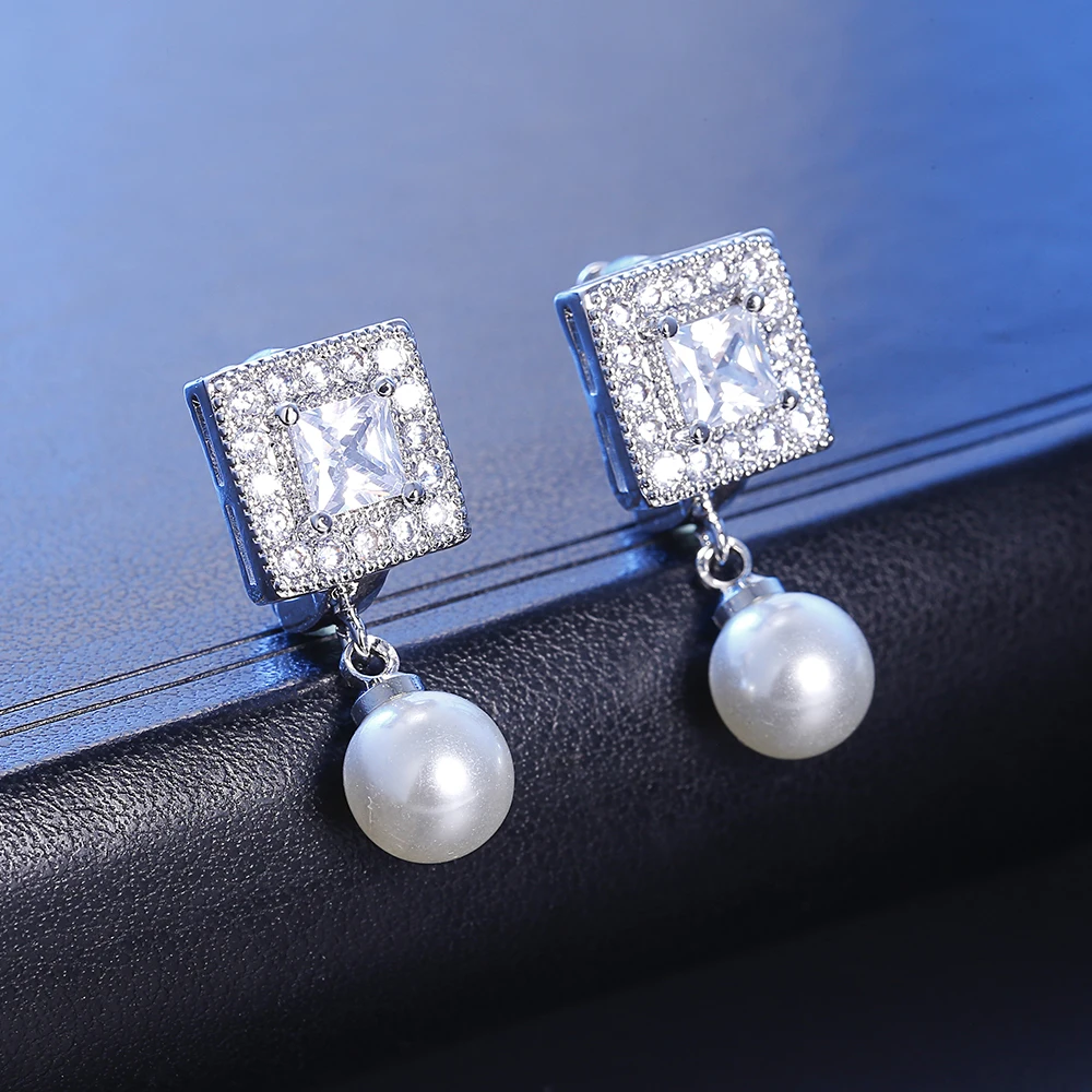 Мозаичный Циркон квадратный жемчуг благородный CZ кубический цирконий медные