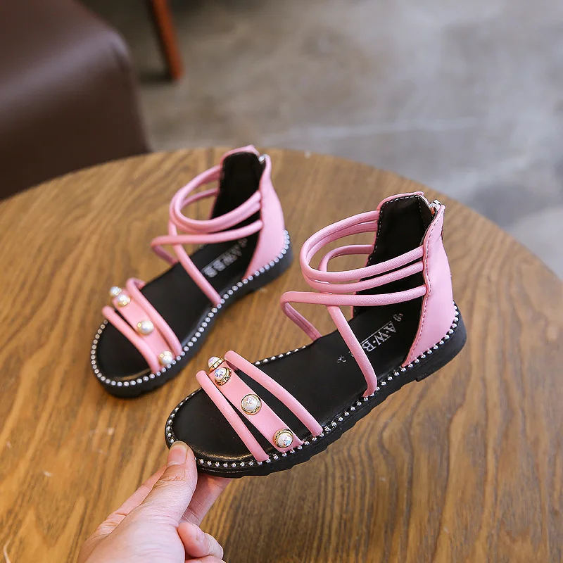 Bekamille/сандалии для девочек летняя детская обувь Детские пляжные сандалии на