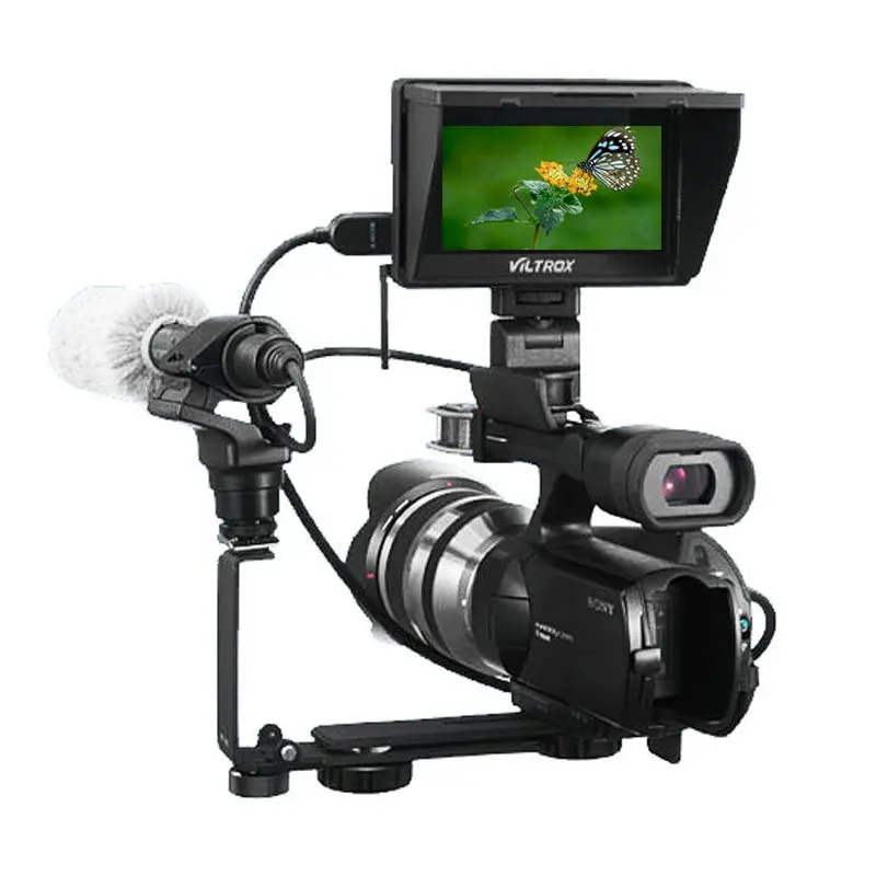 Viltrox DC-50 портативный 5 ''клип на ЖК HDMI HD видео камера монитор и батарея и зарядное устройство для Canon Nikon sony DSLR BMPCC
