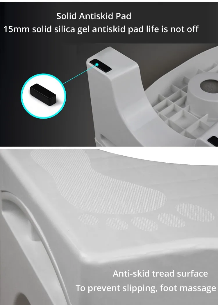 Табурет Toliet Squatty, табурет для детей и взрослых, табурет WC, нескользящий горшок для приседания, помощь при запоре, сваи, облегчение, повышение