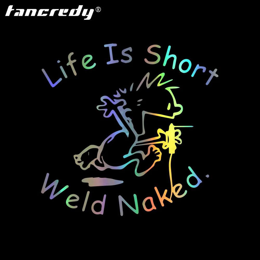 Tangcredy Life Is короткие сварные забавные наклейки на бампер и для автомобиля