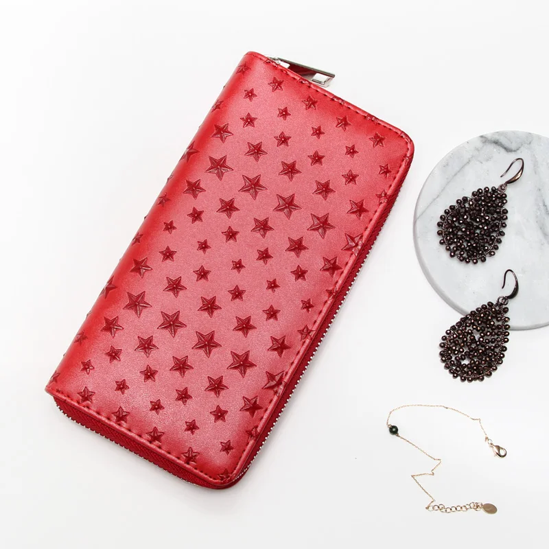 Женские кожаные кошельки модные женские большой емкости для кредитных карт