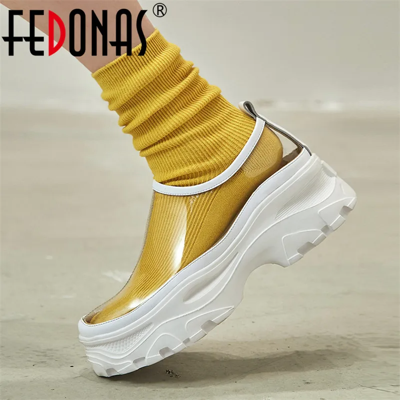 

FEDONAS/модные пикантные женские туфли на плоской платформе; Коллекция 2022 года; Сезон весна-лето; Женская обувь с круглым носком; Вечерние туфли...