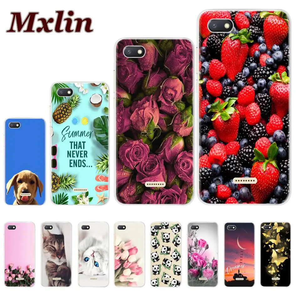 5 45 &quotдля Xiaomi Redmi 6A чехол для 6 A Мягкие силиконовые ТПУ Мультяшные Чехлы телефона с