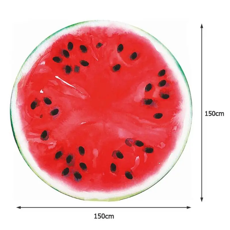 Watermelon Летнее пляжное одеяло, туристический коврик, фруктовый гобелен, пляжные аксессуары, чехол для пикника, коврик для походов, путешествий, кемпинга, Feminin - Цвет: Watermelon