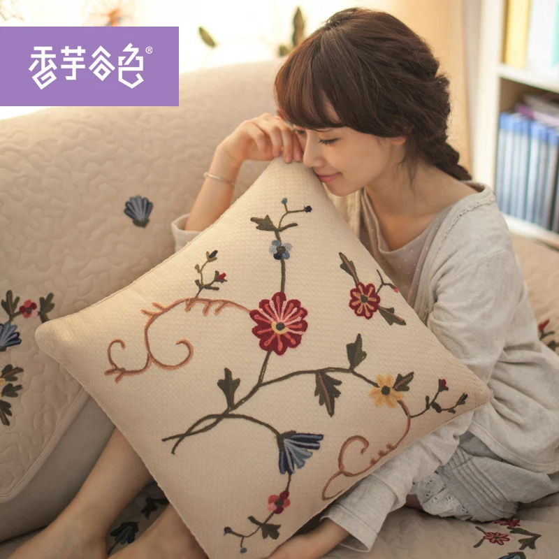 Китайские традиционные декоративные подушки ручной работы с вышивкой