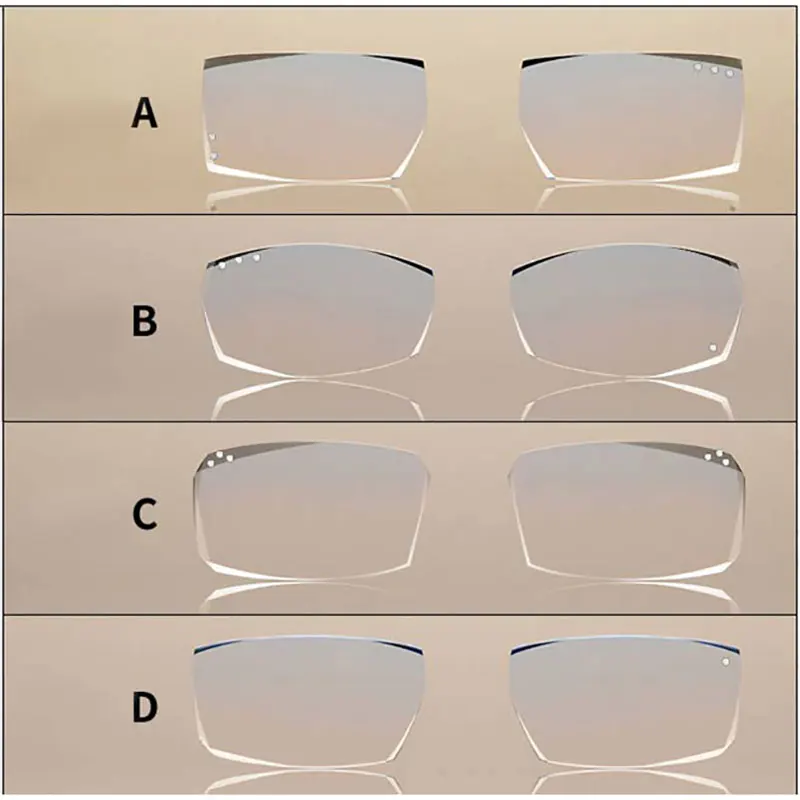 Мужские линзы без оправы с бриллиантами оправа для очков выбор формы по