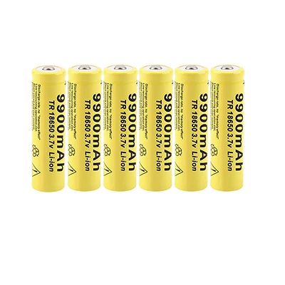 12pcs Cncool 3,7 V 18650 аккумулятор 9900mAh литий-ионная аккумуляторная батарея для Светодиодный фонарь, литиевая батарея, Прямая поставка - Цвет: 12pcs