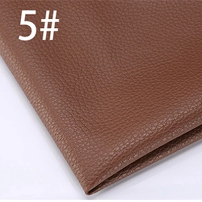 1 piese 50cmx137cm 5 QUANFANG сплошной цвет искусственная кожа диван ткань из искусственной кожи искусственная тисненая кожа, искусственная кожа ткань для шитья, полметра - Цвет: 1 piese 50cmx137cm 5