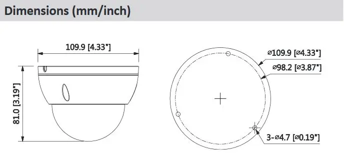 Оригинальная IPC-HDBW1431E 4MP IP67 IK10 POE IR 30m DWDR Сетевая Камера Безопасности Замена DH-IPC-HDBW1420E