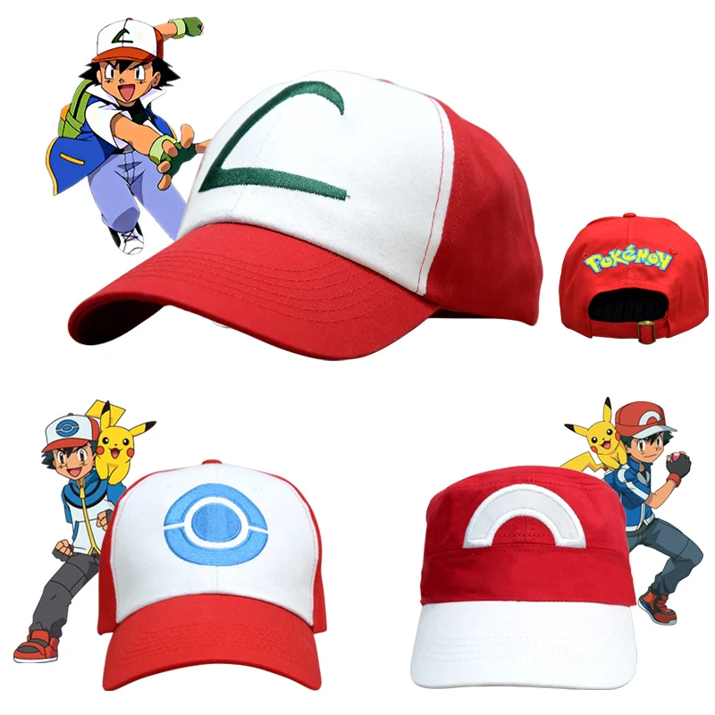 

Embroidery Women's Cap Soft Cotton Men's Cap For Men Letter Curved Eaves Baseball Male Hat Anime Pokemon Hat Apparel Accessories
