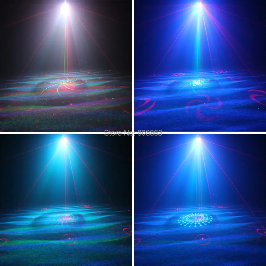 ESHINY дистанционный R& G лазерный проектор с 5 линзами, 128 узоров, RGB Led, вечерние, для бара, DJ, праздник, Рождество, танец, сценический светильник, шоу, N85T249