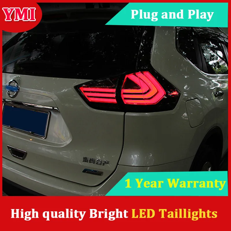 Ymi автомобиль фонарь чехол для Nissan X Trail Rouge 2014 2016 задние фонари светодиодный