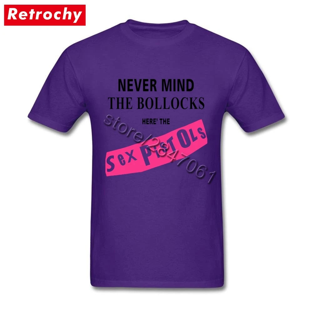 Желтая британская секс-рубашка с пистолетами Never Mind The Bollocks для мужчин, сумасшедшая графическая рок-группа, футболки с коротким рукавом и круглым вырезом, футболки Merch - Цвет: Фиолетовый