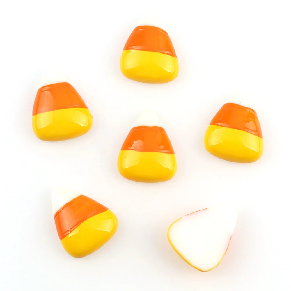 10pcs 21*26mm Three-color pointed egg Halloween Party Resin DIY Flatback Embellishment Accessories Scrapbooking Craft Making | Дом и сад