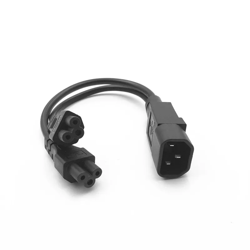 Разветвитель питания Y типа Переходный кабель один штекер IEC 320 C14 на двойной