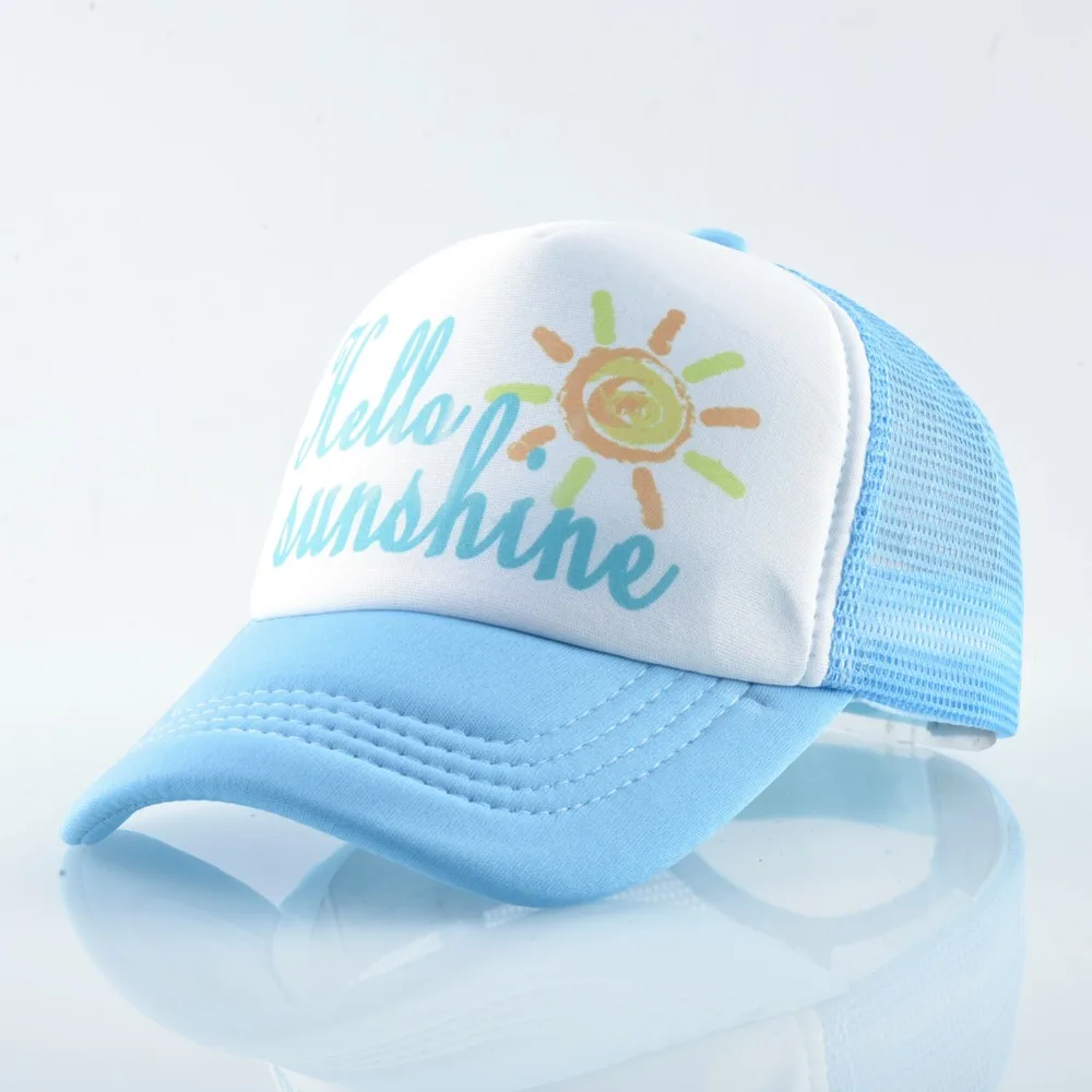 TQMSMY Hello Sunshine Дети SunHat Прохладный мальчик бейсболки кепки девушка грузовые шапки ребенок Snapback шапки Детские кепки TMA40