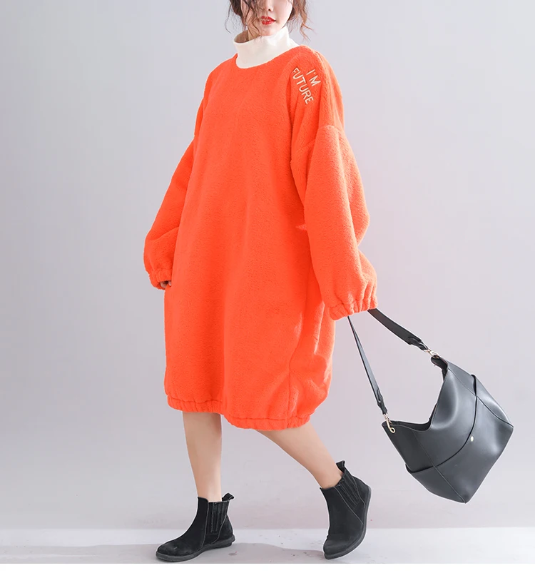 Новинка 2018 года теплая Корейская толстовка для женщин длинный отрезок Цвет