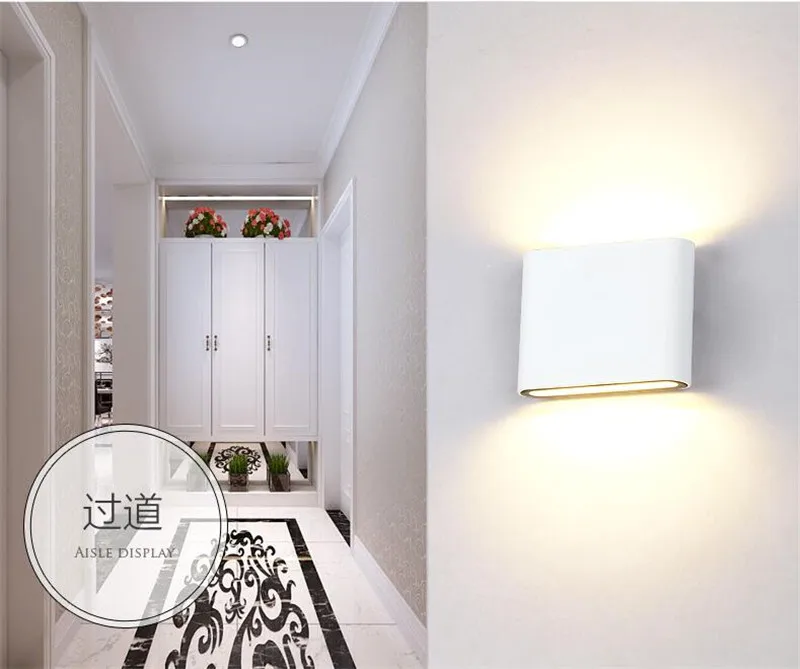 Наружный светодиодный настенный светильник с регулируемой яркостью 6 Вт 12