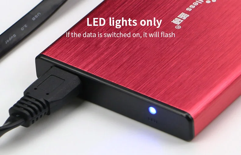 Из RU алюминиевый HDD корпус sata в usb 3,0 hdd коробка для 1 ТБ жесткий диск 2,5 ''hdd caddy для OS/Windows/MAC blueendless