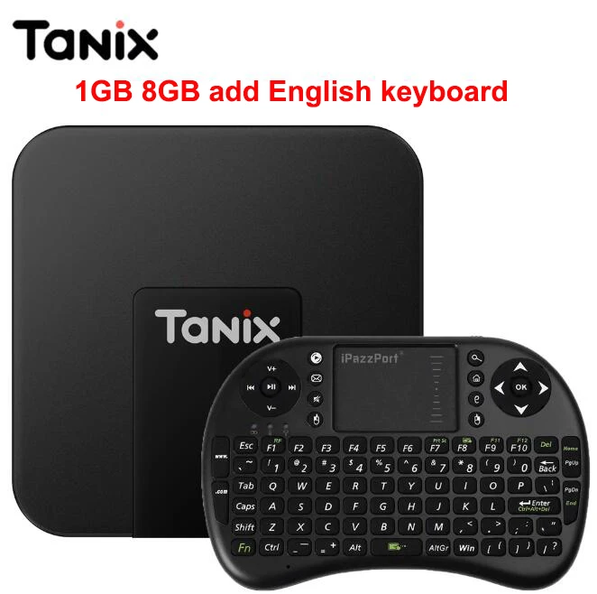 1G 8G EN keyboard Tanix TX3 Мини Смарт ТВ Box Amlogic S905W set top tv Box 2,4 ГГц Wi-Fi Android 7,1 2G DDR3 16G 4K HD H.265 Media Player pk x96 - Цвет: 1G 8G EN keyboard