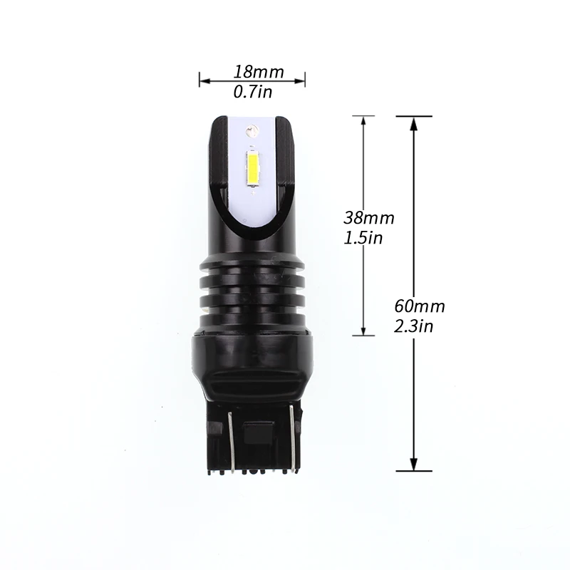 2x 1156 светодиодный ная лампа BA15S P21W S25 T20 7440 7443 T25 3156 3157 6000K задсветильник фсветильник
