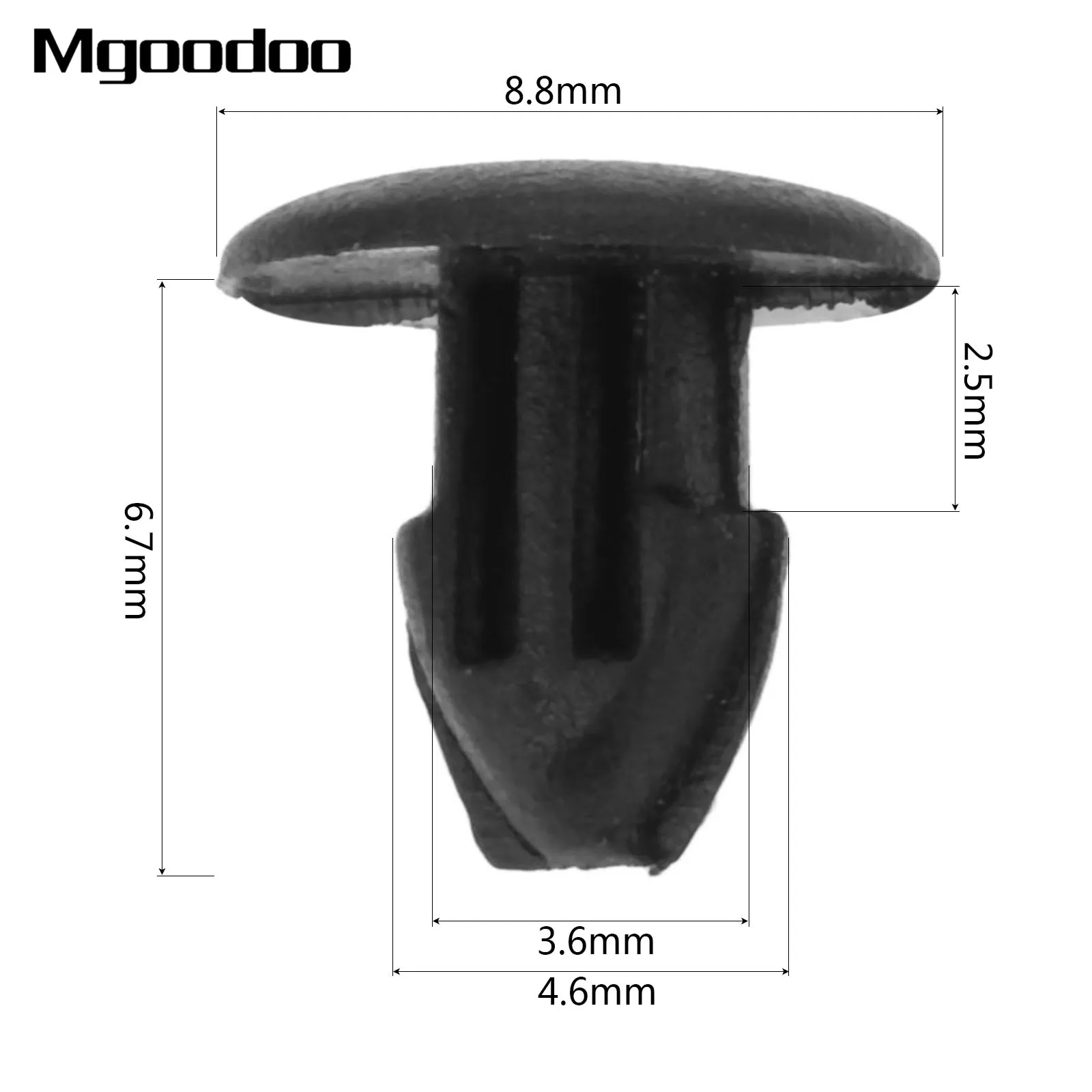 100 шт. автомобильные фиксаторы для фиксации дверей панели уплотнения заклепок