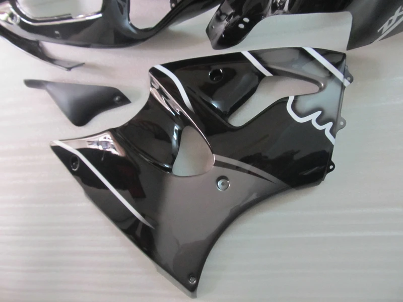 Набор обтекателей Kawasaki ZX 6R 2000 2001 2002 ZX6R 00 01 02 черного цвета|Полные комплекты