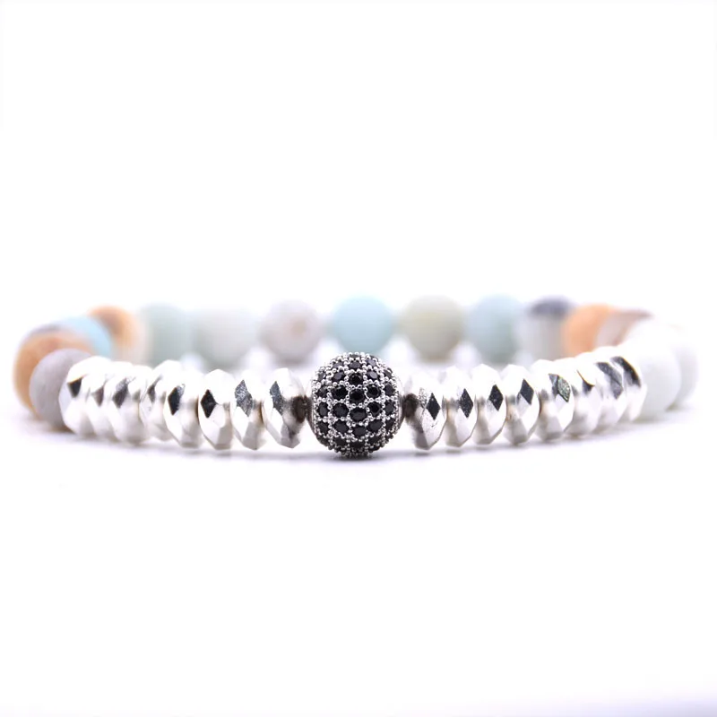 Натуральный золотой камень мужские браслеты из бисера мощность Шарм браслет