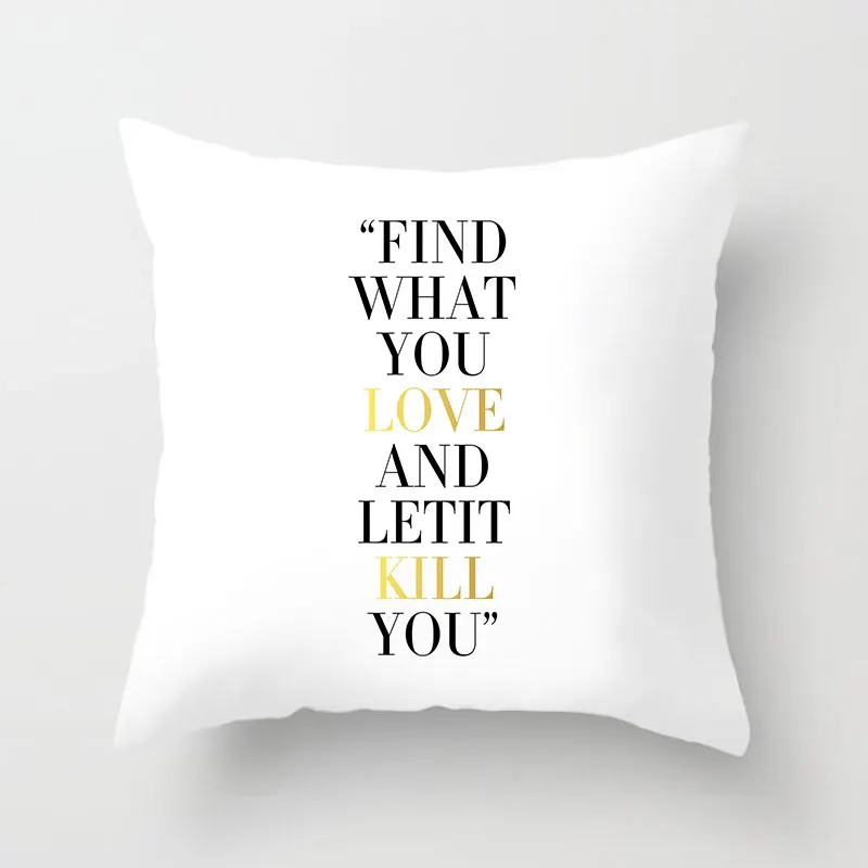 Houspace чехол для подушки маленьких девочек с надписью Believe in Yourself полиэстер Пич