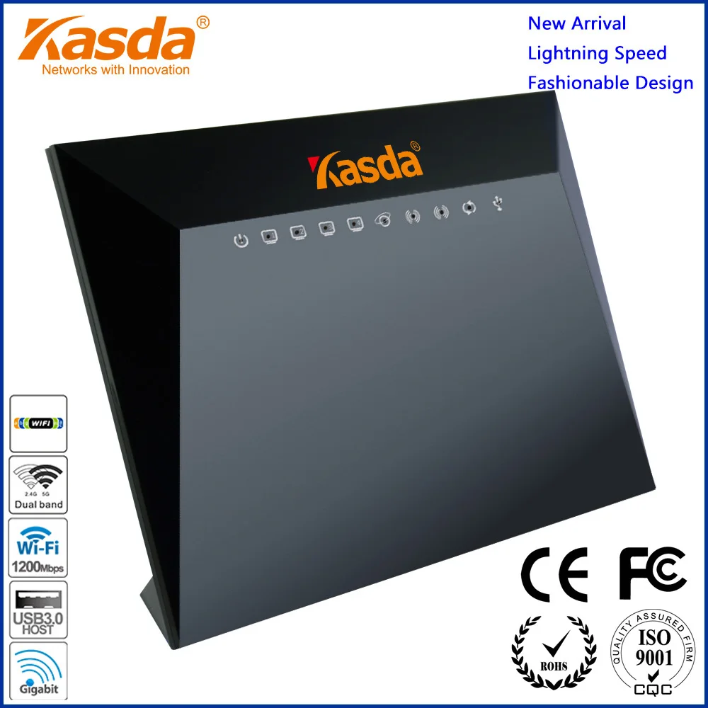 Двухдиапазонный беспроводной Маршрутизатор 1200 М 802.11ac с 5 Портами Gigabit Ethernet KA1200 Kasda