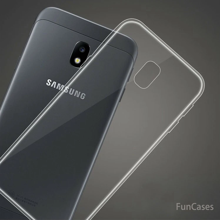 Прозрачный силиконовый чехол для samsung Galaxy J3 J5 J7 2017 Мягкий J330 J530 j730 простой|Бамперы|