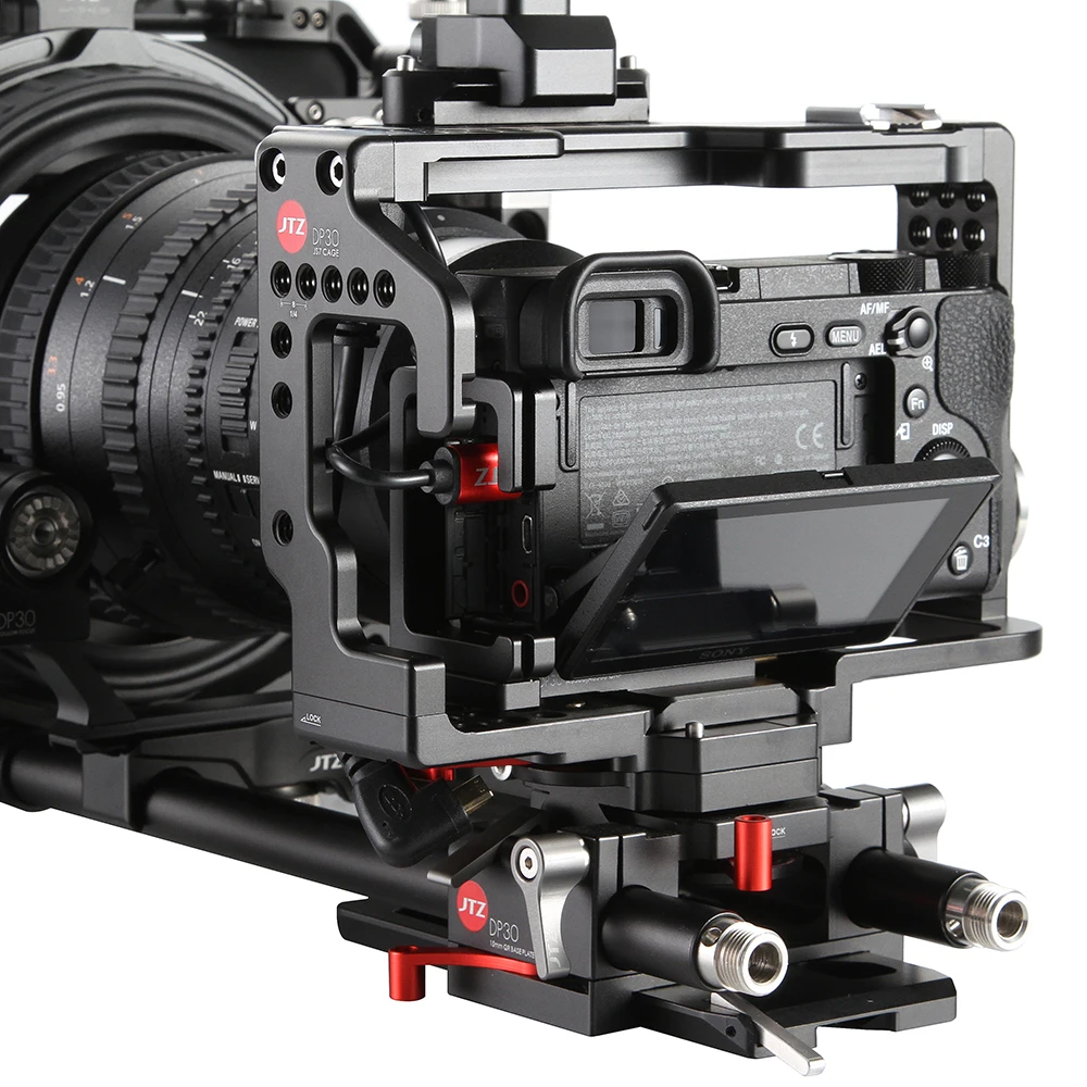 JTZ DP30 клетка для камеры опорная пластина Матовая коробка установка для непрерывного фокуса комплект для SONY A9