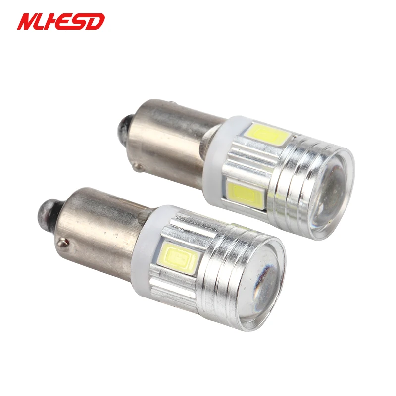 

1PCS BA9S T4W BAX9S H6W BAY9S H21W 5630 6SMD Xenon White Car side wedge door clearance Light Marker Lamp DC12V new for car