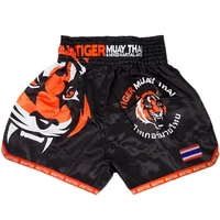 mma tiger muay thai boxing pants match sanda training breathable shorts muay thai clothing boxing tiger muay thai mma trunks