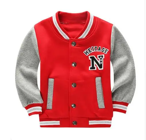 Куртка-бомпер для мальчиков новинка осенне-зимние пальто бейсбольная куртка с