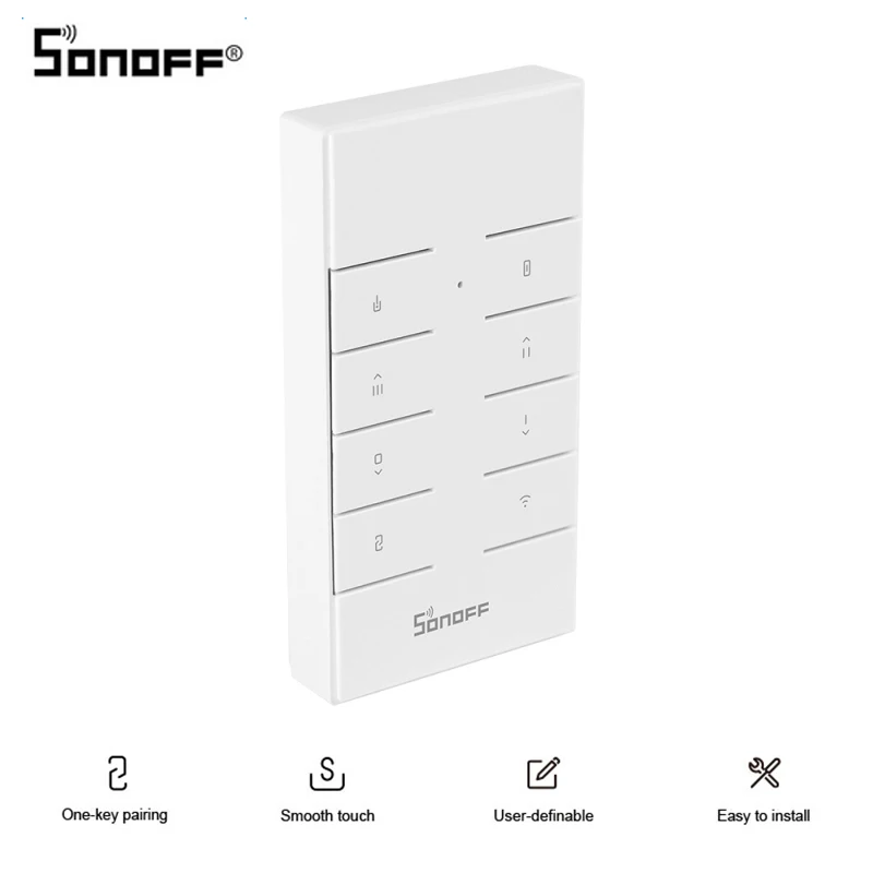 SONOFF RM433 Only SONOFF RM433 8 клавиш пульт дистанционного управления обновленная версия для SONOFF Basicrf/Slampher/iFan03/4CHProR2/TX series/433 RF мост - Комплект: SONOFF RM433 Only