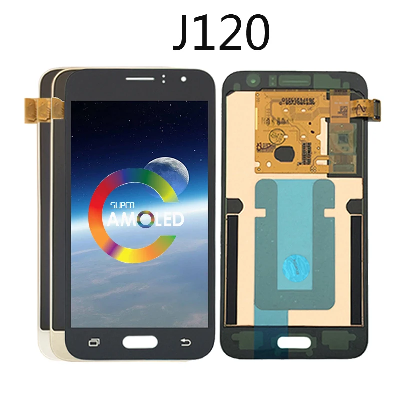 OLED для samsung Galaxy J1 lcd J120M J120F J120 дисплей кодирующий преобразователь сенсорного экрана в сборе