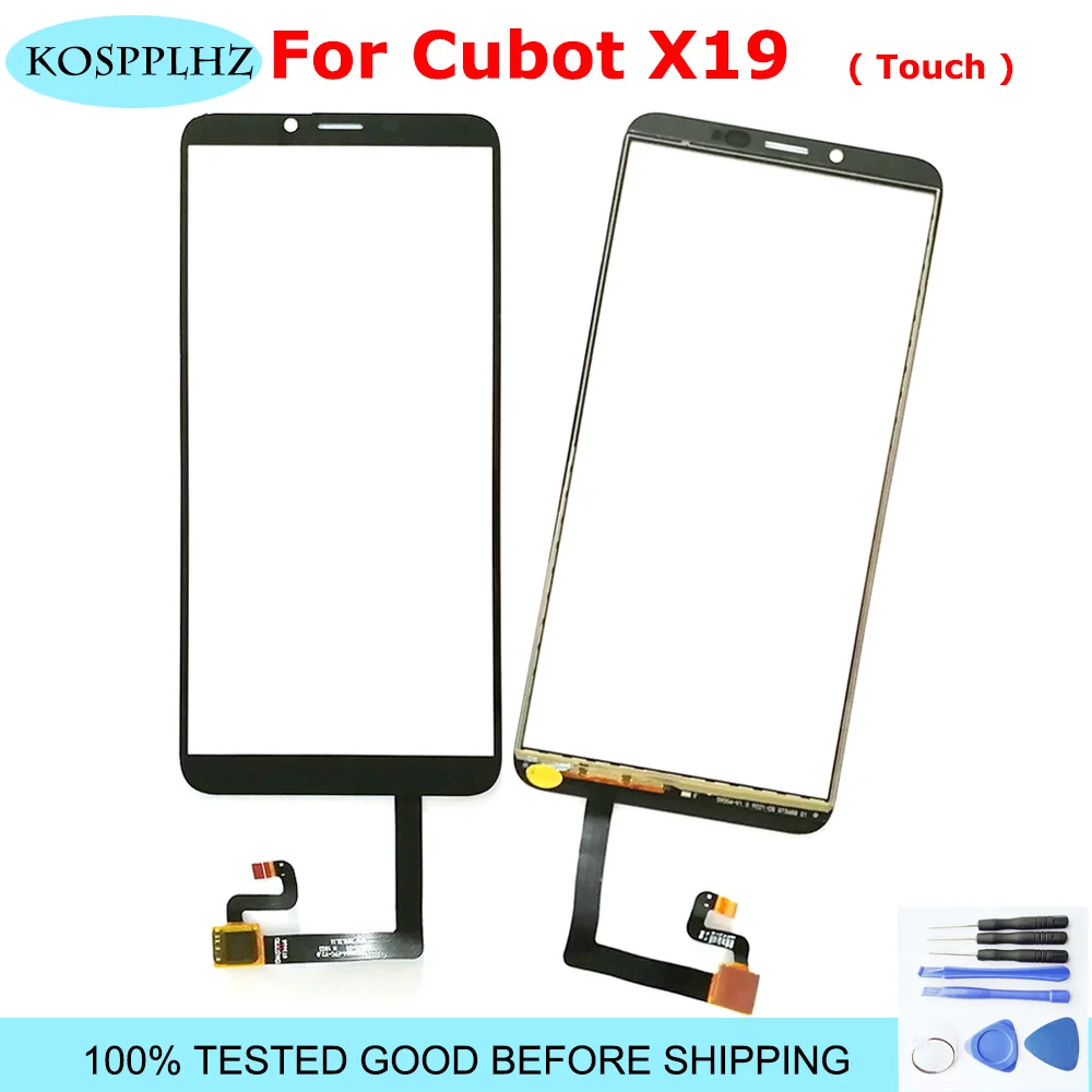 Мобильный сенсорный экран для телефона сенсор для Cubot X19 Сенсорная панель Ремонт Запчасти Замена объектива сенсорная панель X19 без ЖК-дисплея+ Инструменты