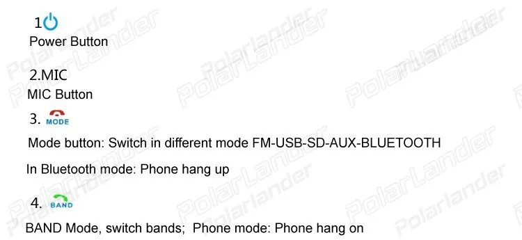 Автомобильный Радио Bluetooth MP3 плеер FM USB SD Aux в 1 Din пульт дистанционного управления 12 в автомобильный аудио стерео с разъемом ISO