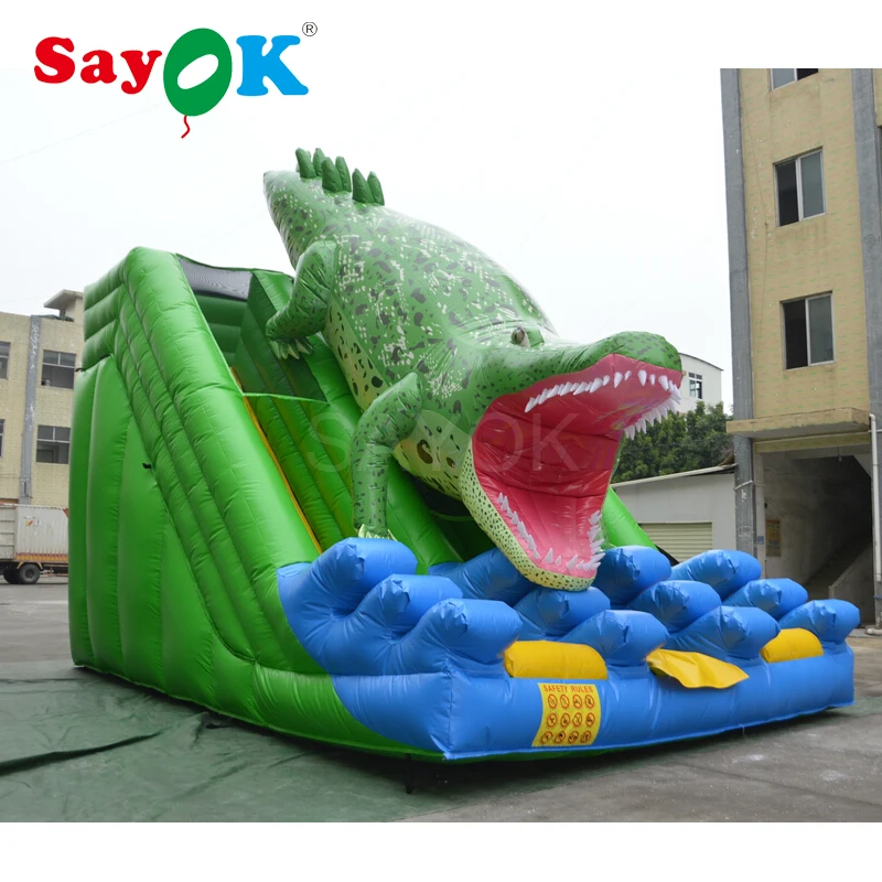 

Free Shipping Giant Inflatable Slide 7x5m Crocodile Water Slide for WATER PARK