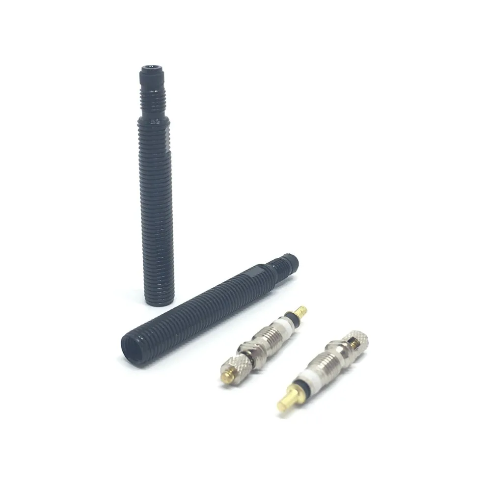 1 пара 45mm Bicycle Presta Valve удлинитель клапана бескамерный с 2 сердечниками для