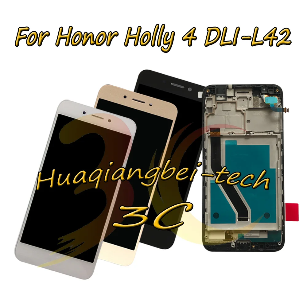 5,0 'Новый для Huawei Honor Holly 4 DLI-L42 Полный ЖК-дисплей + сенсорный экран дигитайзер в сборе с рамкой 100% протестирован