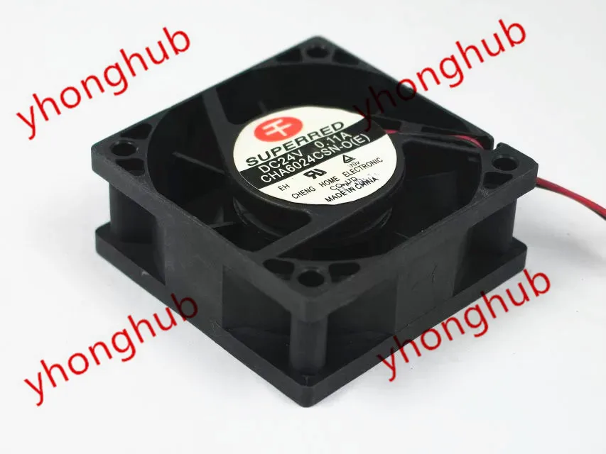 SUPEREED CHA6024CSN-O DC 24V 0.11A 2-проводной 60x60x25 мм вентилятор охлаждения сервера