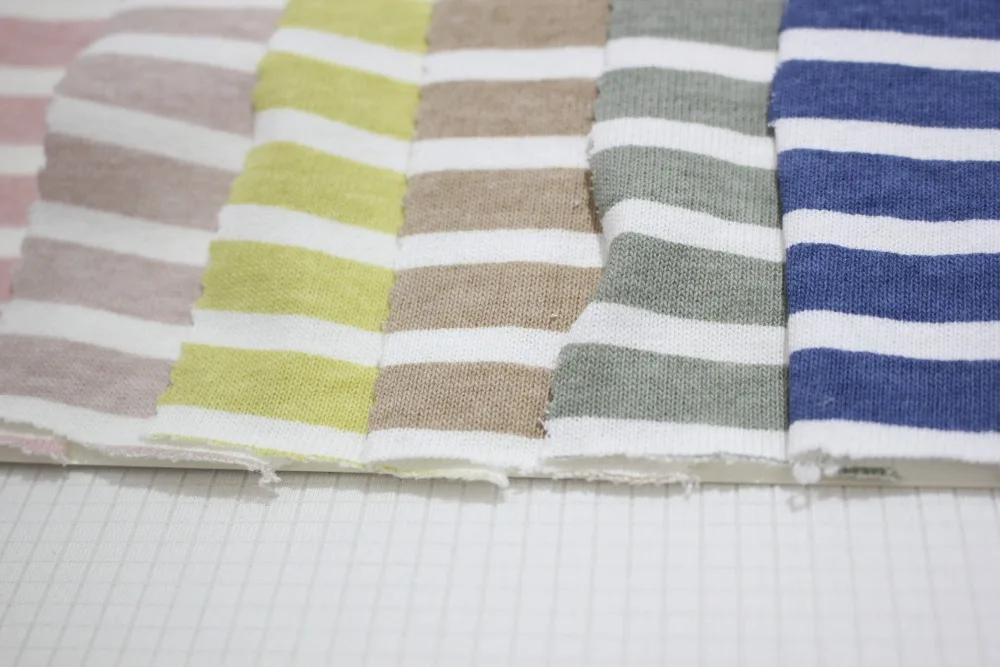 Оптовая продажа прямые продажи с фабрики трикотажная ткань в полоску H156 # B