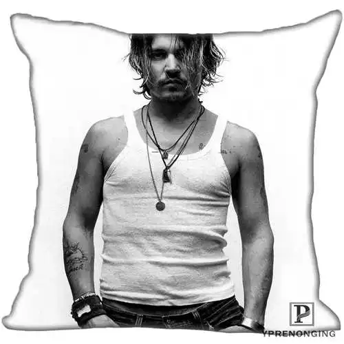 Pillowcase Для наращивания с лучшими продажами от Джонни Деппом(3) Наволочка на подушку, спальня дома квадратная Наволочка на молнии(с одной стороны)#190404-01-107 - Цвет: Pillowcase