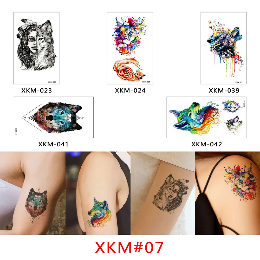 5SetXKM 07 Glaryyears 5 шт./компл. временная татуировка Стикеры Горячая Поддельные татуировки цветы флеш-тату Водонепроницаемый небольшой боди-арт Для мужчин Для женщин 9 видов конструкций - Цвет: 5SetXKM 07