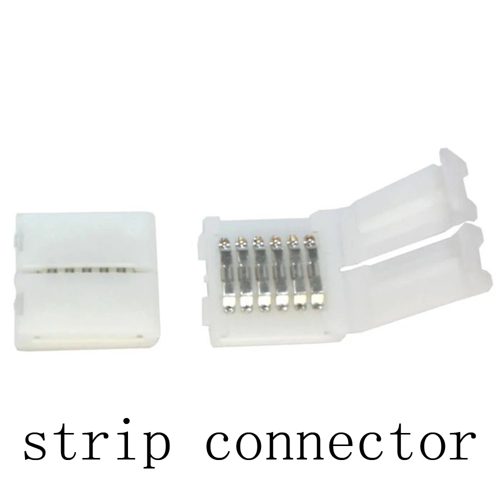 RGB CCT RGBW LED Strip Connector 6pin 5pin 4pin PCB Solderless Adapter For RGB+CCT light Clip Easy 5pcs | Обустройство дома